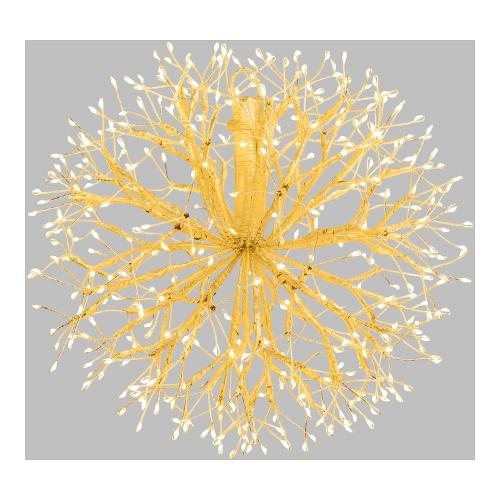 Lotti Decoro RICH Ramo Sfera Ricco FlashLed Champagne (30 cm) nr 384 luci 77492