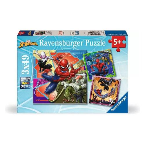 Ravensburger Puzzle 3x49 pz 5a+ (18x18cm) MARVEL SPIDERMAN 12004115