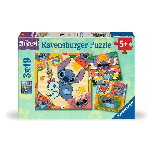 Ravensburger Puzzle 3x49 pz 5a+ (18x18cm) DISNEY STITCH 12004114