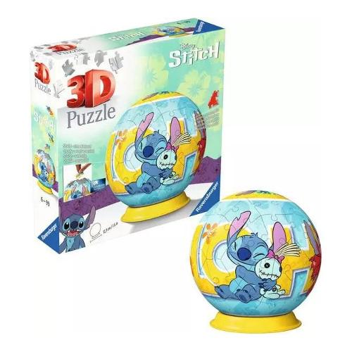 Ravensburger Puzzle 72 pz Puzzleball Stitch 6a+ (12,9x15,9cm) 3D 11596