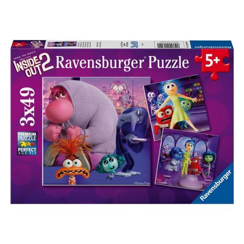 Ravensburger Puzzle 3x49 pz Inside Out 2 5a+ (18x18cm) DISNEY PIXAR 12001609
