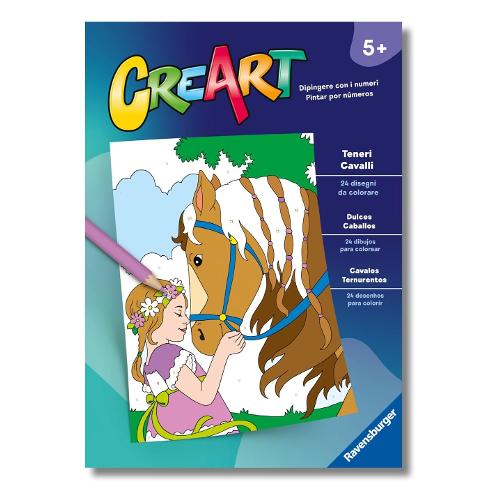 Ravensburger Libro da colorare Teneri Cavalli CREART 13096001