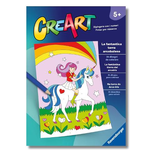 Ravensburger Libro da colorare La fantastica terra arcobaleno CREART 13096003