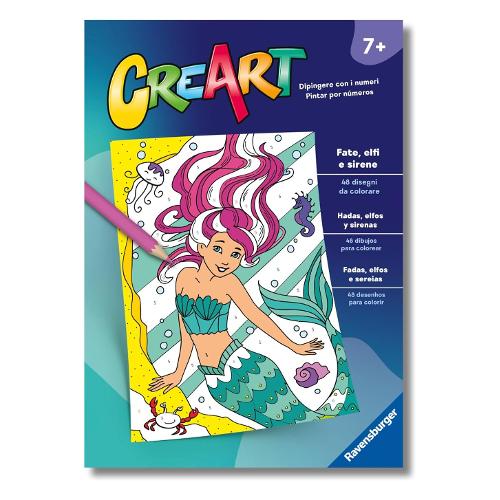 Ravensburger Libro da colorare Fate elfi e sirene CREART 13096013