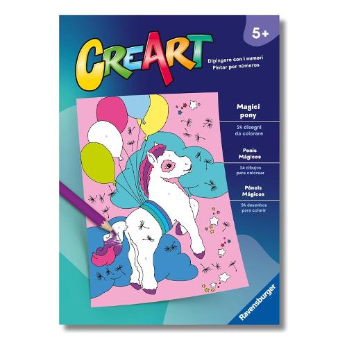 Ravensburger Libro da colorare Magici pony CREART 13096005