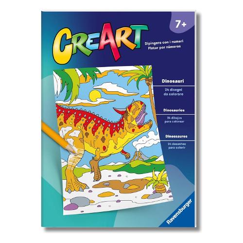 Ravensburger Libro da colorare Spaventosi Dinosauri CREART 13096006