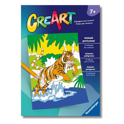 Ravensburger Libro da colorare Animali pericolosi CREART 13096008