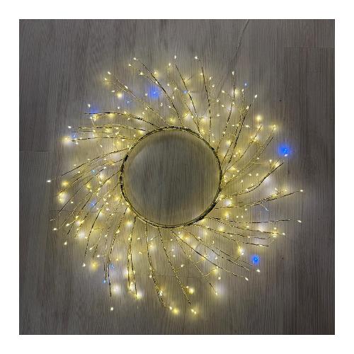 Lotti Decoro TIGLIO Corona MicroLed Flash Diamond Champagne (60 cm) nr 260 luci 78505
