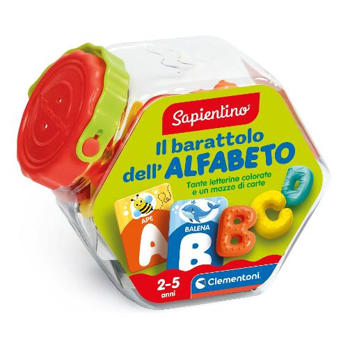 Clementoni Gioco prescolare Il barattolo dell’alfabeto 2-4a SAPIENTINO 16486