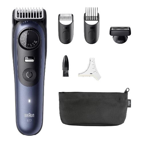 Braun Regolabarba SERIES 7 Beard Trimmer Blue e Black BT7520