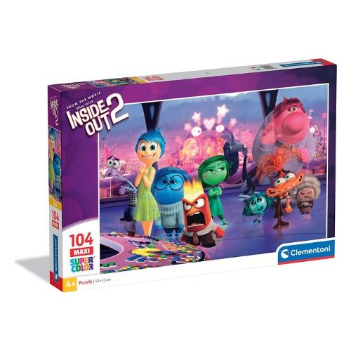 Clementoni Puzzle 104 pz Maxi Supercolor 4-6a (48,5x33,5cm) DISNEY INSIDE OUT 2 25070