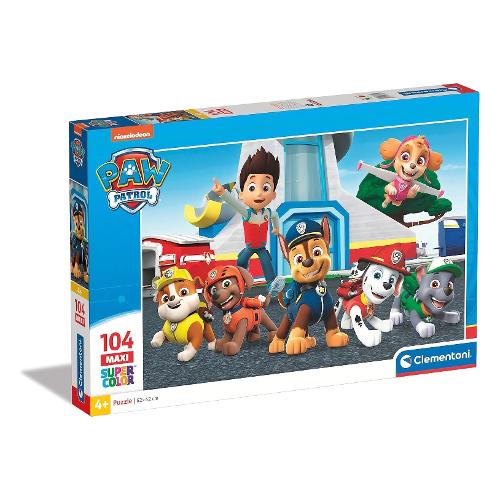 Clementoni Puzzle 104 pz Maxi Supercolor 4-6a (48,5x33,5cm) PAW PATROL 23753