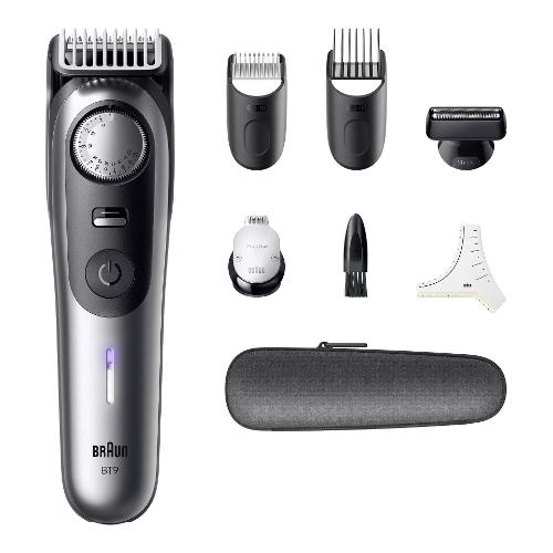 Braun Regolabarba SERIES 9 Beard Trimmer Silver e Black BT9520