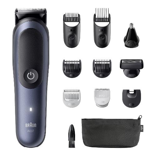 Braun Regolabarba SERIES 7 All in One 11in1 Blue e Black AIO7540