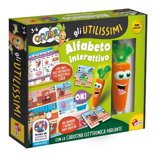 Lisciani Gioco educativo Alfabeto interattivo penna parlante CAROTINA UTILISSIMI 107841