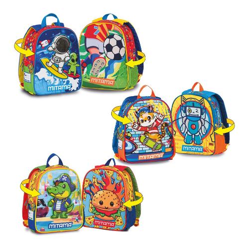 Mitama Zainetto asilo e tempo libero (7,6Lt) SPINNY BOY (25,5x9x31,5cm) assortito 64701