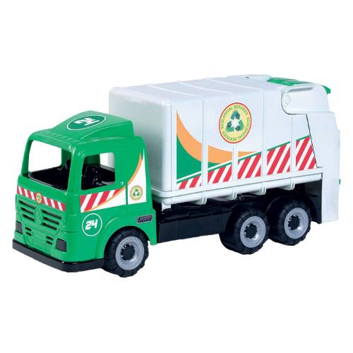 Androni Giocattoli Camion ecologico rifiuti (49cm) HEAVY TRUCKS Bianco e Verde 6081-00HT