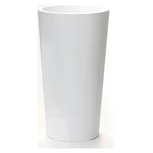 Euro 3 Plast Vaso piante alto tondo Raw TUIT bianco (40x73 cm) 3217 03