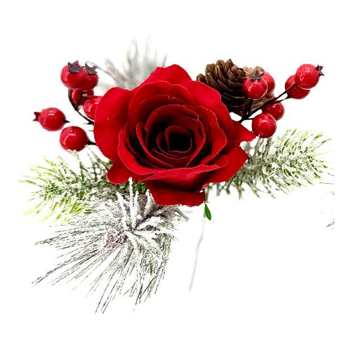 Dhg D.O.O. Pick 21cm.Rosa C/pino Rosso 25255