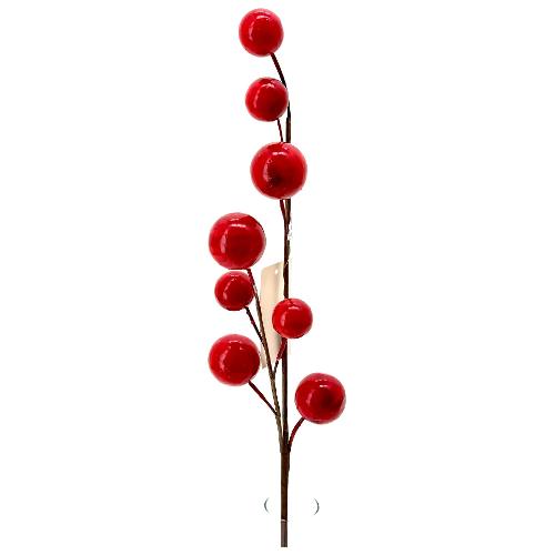 Dhg D.O.O. Stelo Natale Bacche (65cm) Rosso 23843