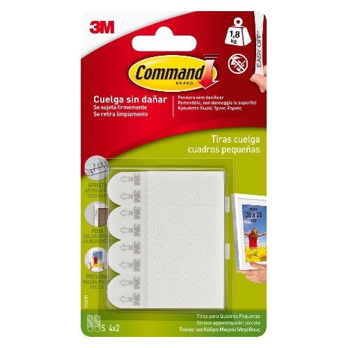Command Strisce appendi quadri S 17202 velcro adesivo 4 pz (1,6x5,4cm) 3M 7100127222