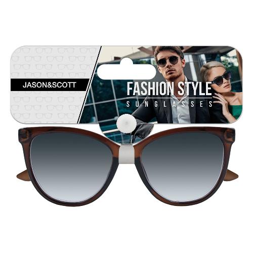 Jason&Scott Occhiali da sole Uomo Marrone e Argento S5196