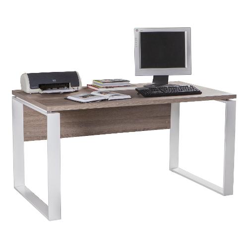 Composad DISEGNO Scrivania Rovere tartufo e Bianco (140cm) Mobile KIT