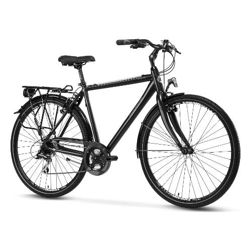 Cicli Lombardo Bici Trekking ( 7 vel ) 28" DYNAMIC TARANTO MAN Alluminio Black e Grey Tg. 48 DT2803