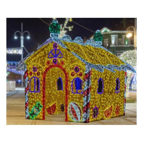 General Trade Casetta Natalizia Luminosa Led (330x260x300cm) Multicolore 451454