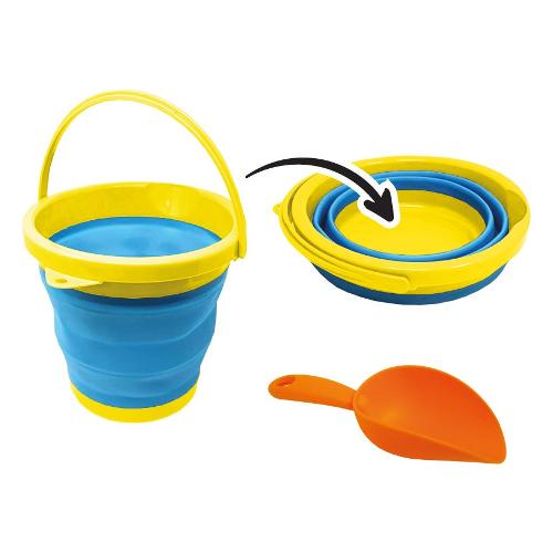 Mandelli Set secchiello Pop Up con paletta HAPPY SUN Assortito 705100306