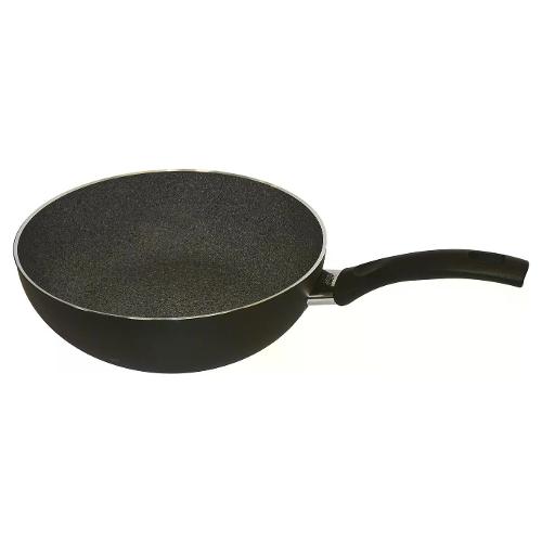 Ballarini Wok Alluminio antiaderente 1 manico (28cm) BOLOGNA Nero 75000638