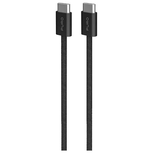 Puro Cavo USB C FABRIK 2.0 Black 1,5m PUCCCFABK415MTBLK