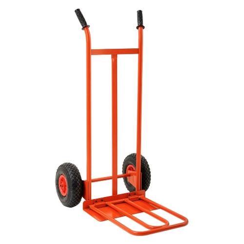 Gierre Carrello portacasse con pala ribaltabile Rosso arancio portata max 200 Kg GE025