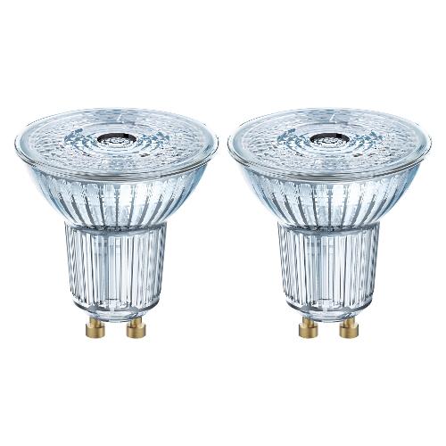 Osram Set lampadine led (2 pz) faretto GU10 (2,6W) , luce calda STAR PAR16