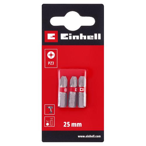 Einhell Inserti impronta croce Pozi pz 3 x 25 mm 3 pz BASIC 49130060