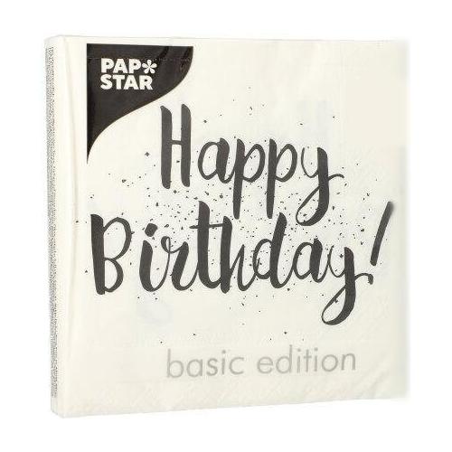 Pap Star Set tovaglioli monouso 20pz 3 Veli Happy Birthday CLASSIC 89711
