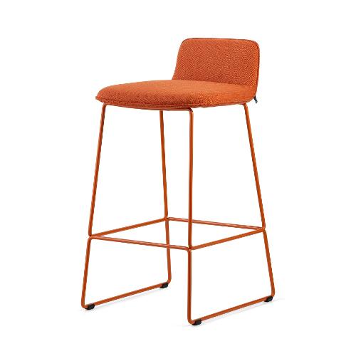 Calligaris RILEY SOFT Sgabello Zafferano e Cros Zaferano