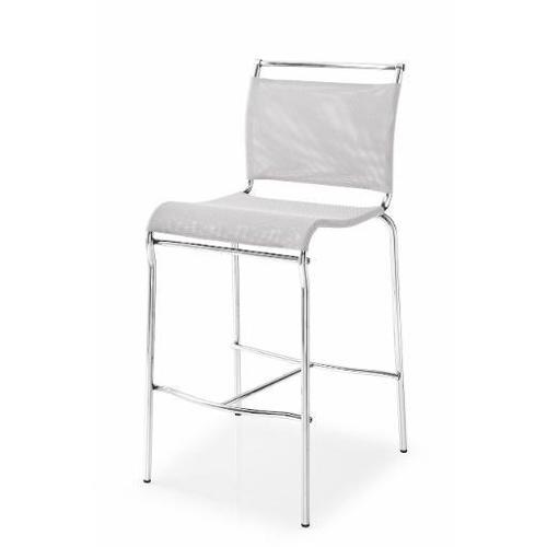 Calligaris AIR Sgabello Acciaio satinato e Net grigio
