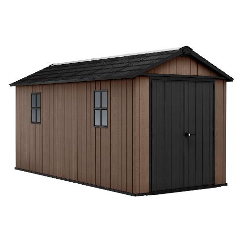 Keter Casetta NEWTON+ 7515 1575 Maxi Marrone e Nero (230x476x246 cm) K262014