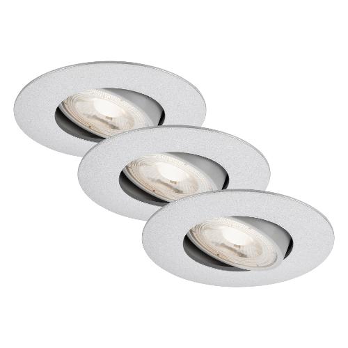 Briloner Set faretti incasso KULANA Satinato (9cm) 7146034 1 luce - LED - Max 4,9W