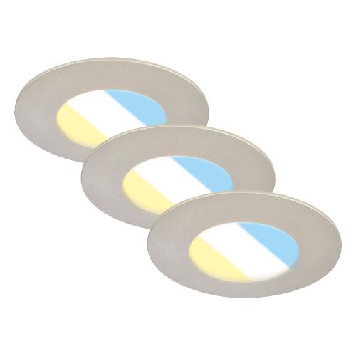 Briloner Set faretti incasso SELECT FLAT Satinato (9cm) 7598032 1 luce - LED - Max 4,9W