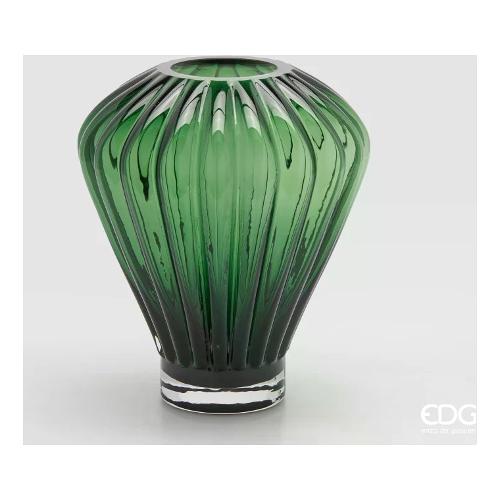 Edg Vaso Vetro (23x27cm) DIAMANTE Verde 1100979A700