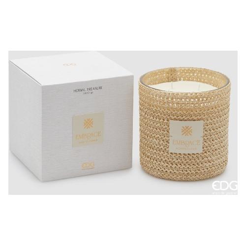 Edg Candela profumata Herbal Treasure (15,5cm) Boheme EMBRACE Beige 6100258AHET