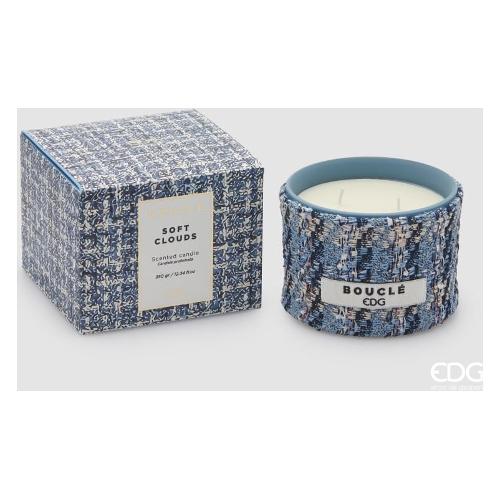 Edg Candela profumata Soft Clouds (8,5cm) Chic BOUCLE Blu 6100256ASCL