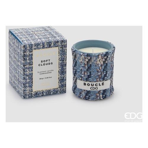 Edg Candela profumata Soft Clouds (9,5cm) Chic BOUCLE Blu 6100255ASCL