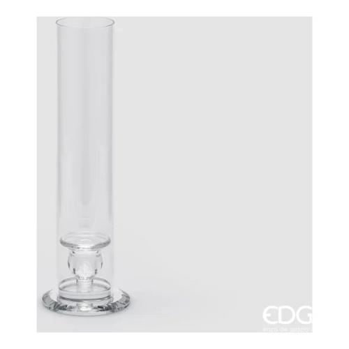 Edg Candelabro 1F Cilindro (31cm) CRYSTAL Trasparente 4400072 A000