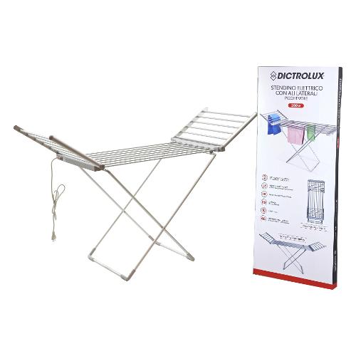 Dictrolux Stendibiancheria elettrico 260W pieghevole con ali (15m) Silver 887001