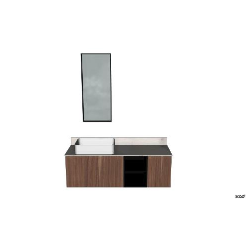 Compab B GO Bagno Hazelnut (155cm)