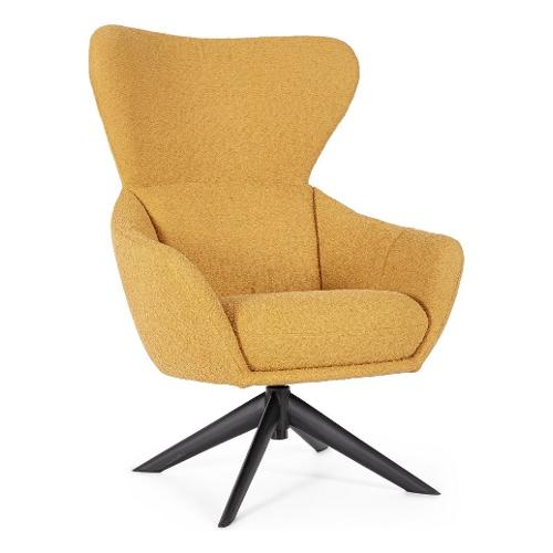 Bizzotto HAILEY Girevole Poltrona Senape