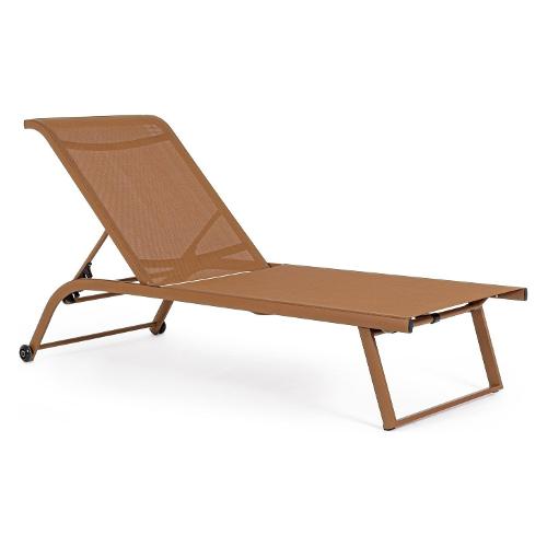 Bizzotto Lettino prendisole alluminio TAYLOR Pecan 0663280
